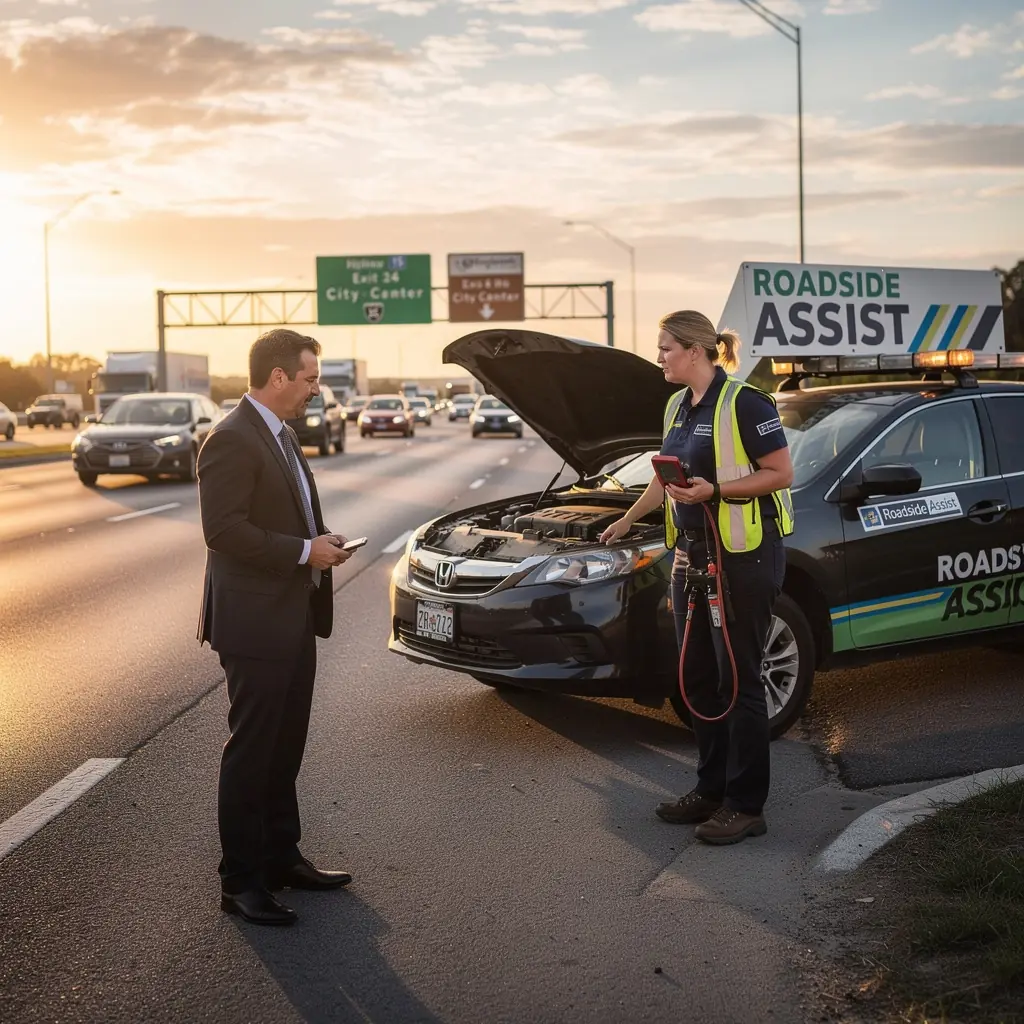 Счастливая семья, уверенная в безопасности своего автомобиля благодаря надежному страхованию.