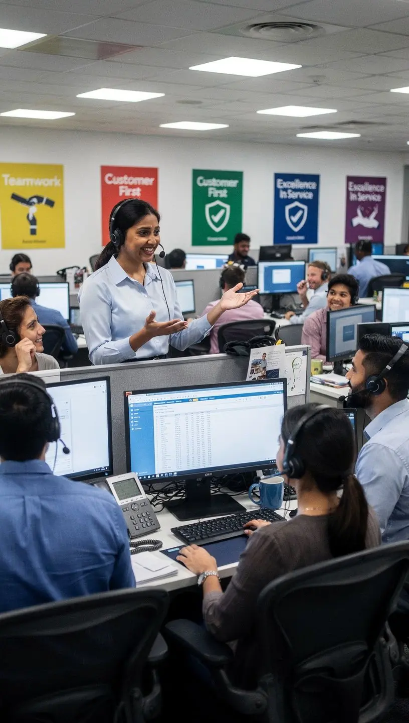 Счастливая семья, получающая помощь от страховщика после автомобильной аварии.