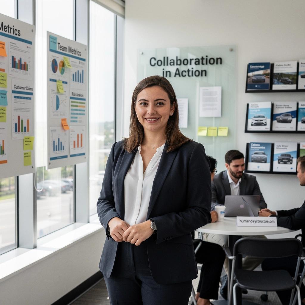 Иллюстрация процесса оформления страхового полиса для автомобиля с изображением документов.